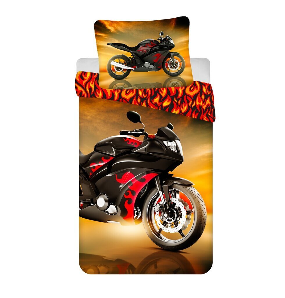 Motorbike - pussilakanasetti, 140 x 200 + tyynyliina 70 x 90 cm hinta ja tiedot | Vuodevaatteet lapsille | hobbyhall.fi