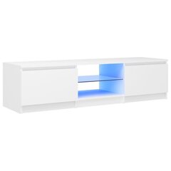 TV-taso LED-valoilla valkoinen 140x40x35,5 cm hinta ja tiedot | TV-tasot | hobbyhall.fi