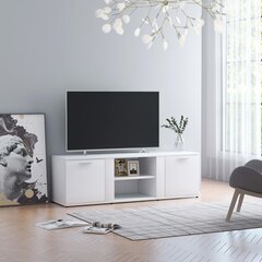 TV-taso valkoinen 120x34x37 cm lastulevy hinta ja tiedot | TV-tasot | hobbyhall.fi