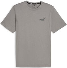 Puma Miesten T-paita Ess Small Logo Tee Grey 586669 60 586669 60/4XL hinta ja tiedot | Miesten puserot ja hupparit | hobbyhall.fi