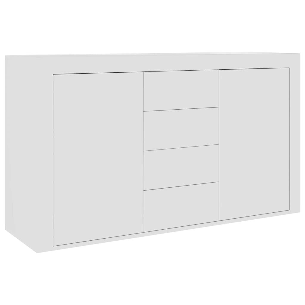 Senkki valkoinen 120x36x69 cm lastulevy hinta ja tiedot | Olohuoneen kaapit ja lipastot | hobbyhall.fi