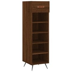 Kenkäkaappi ruskea tammi 30x35x105 cm tekninen puu hinta ja tiedot | Kenkäkaapit ja -hyllyt | hobbyhall.fi