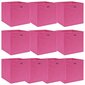 Säilytyslaatikot 10 kpl pinkki 32x32x32 cm kangas hinta ja tiedot | Säilytyslaatikot ja -korit | hobbyhall.fi