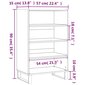 Kaappi ruskea tammi 57x35x90 cm tekninen puu hinta ja tiedot | Lipastot | hobbyhall.fi