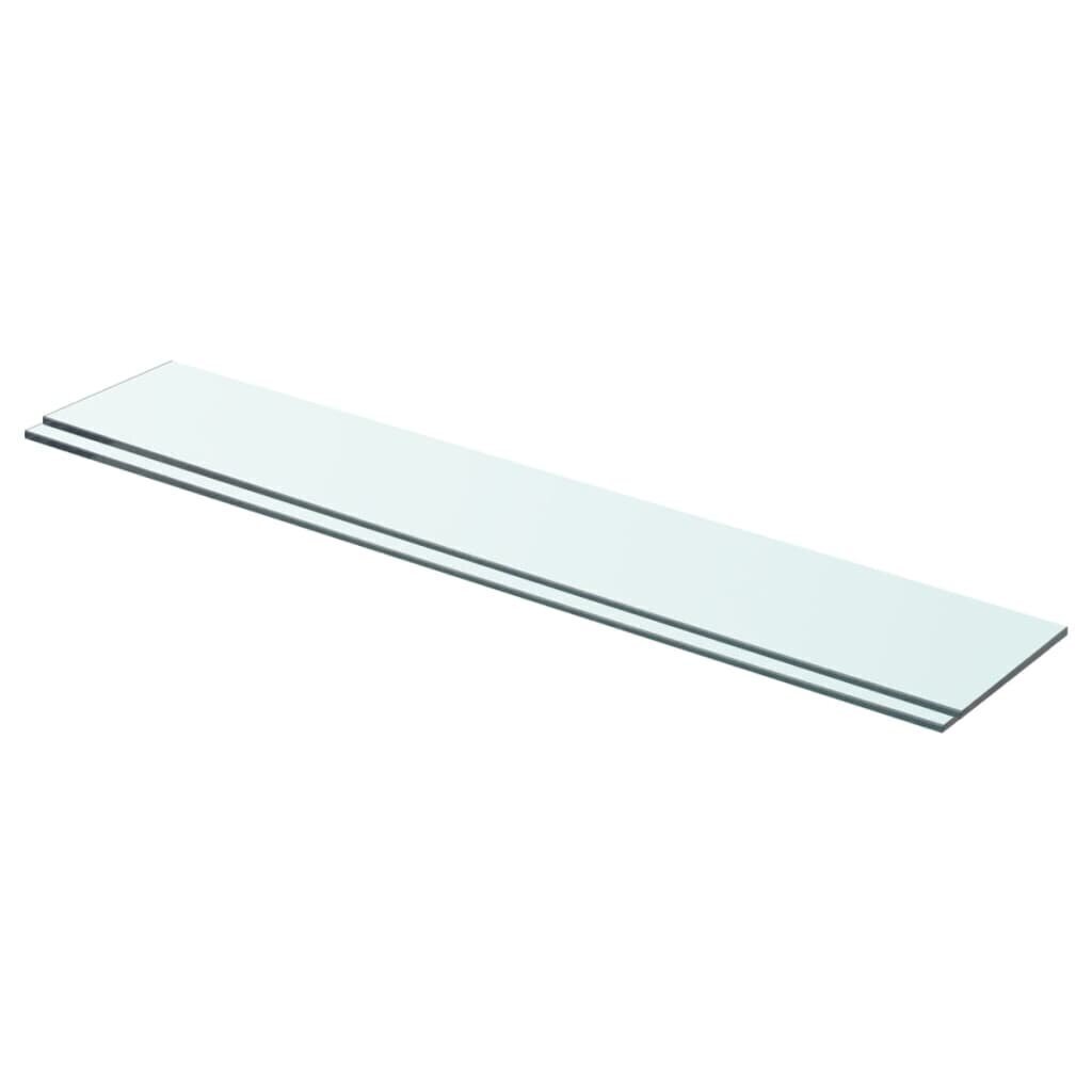 Hyllyt 2 kpl kirkas lasi 70x12 cm hinta ja tiedot | Hyllyt | hobbyhall.fi