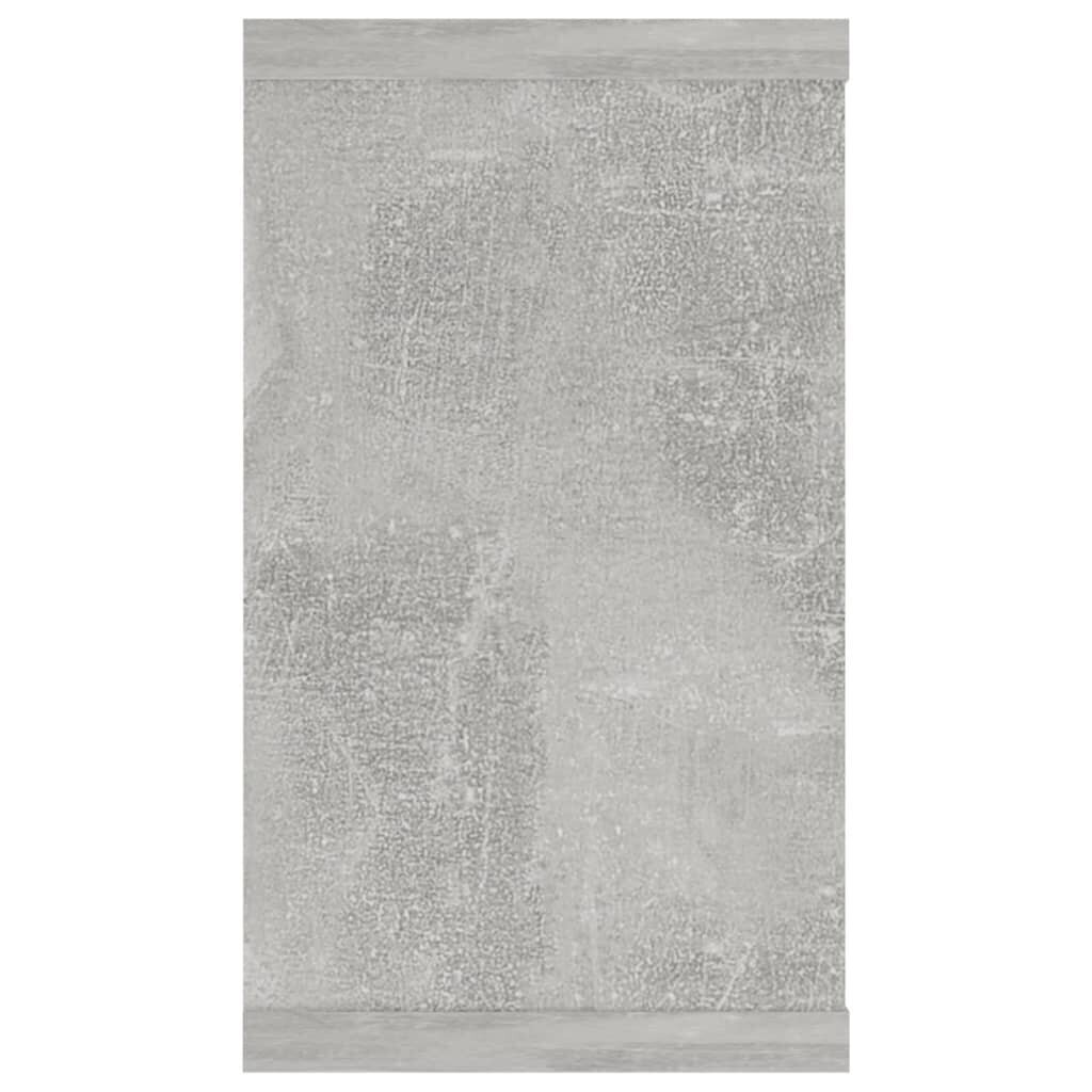 Kuutioseinähyllyt 4 kpl betoninharmaa 80x15x26,5 cm lastulevy hinta ja tiedot | Hyllyt | hobbyhall.fi