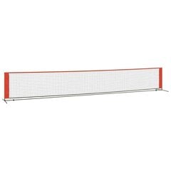 Tennisverkko musta ja punainen 600x100x87 cm polyesteri hinta ja tiedot | Tennisvälineet | hobbyhall.fi