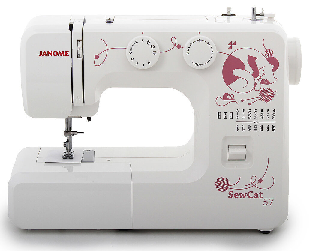 Janome Sew Cat 57 hinta ja tiedot | Ompelukoneet | hobbyhall.fi