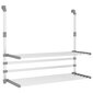 Kuivausteline parvekkeelle 89x25x(60-95) cm alumiini hinta ja tiedot | Kuivaustelineet ja tarvikkeet | hobbyhall.fi