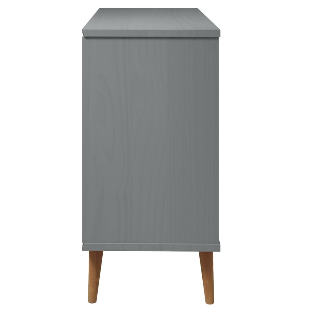 Kaappi MOLDE harmaa 113x40x80 cm täysi mänty hinta ja tiedot | Lipastot | hobbyhall.fi