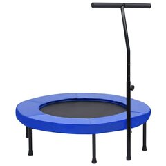 Fitness trampoliini kahvalla ja turvatyynyllä 102 cm hinta ja tiedot | Fitness-trampoliinit | hobbyhall.fi