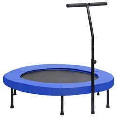 Fitness trampoliini kahvalla ja turvatyynyllä 122 cm hinta ja tiedot | Fitness-trampoliinit | hobbyhall.fi