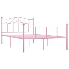 Sängynrunko pinkki metalli 160x200 cm hinta ja tiedot | Sängyt | hobbyhall.fi