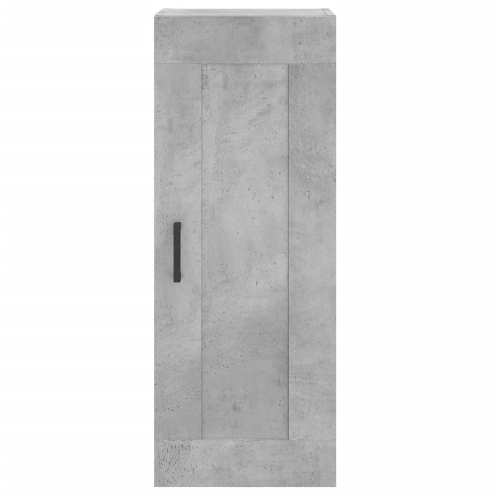 Kaappi betoninharmaa 34,5x34x180 cm tekninen puu hinta ja tiedot | Lipastot | hobbyhall.fi