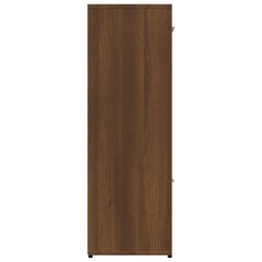 Kirjahylly ruskea tammi 90x30x90 cm tekninen puu hinta ja tiedot | Hyllyt | hobbyhall.fi