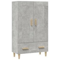 Kaappi betoninharmaa 70x31x115 cm tekninen puu hinta ja tiedot | Lipastot | hobbyhall.fi