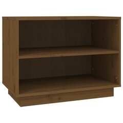 Kenkäkaappi hunajanruskea 60x34x45 cm täysi mänty hinta ja tiedot | Kenkäkaapit ja -hyllyt | hobbyhall.fi