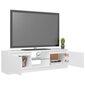 TV-taso LED-valoilla valkoinen 120x30x35,5 cm hinta ja tiedot | TV-tasot | hobbyhall.fi