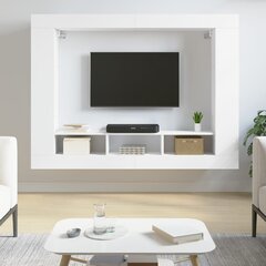 TV-taso valkoinen 152x22x113 cm tekninen puu hinta ja tiedot | TV-tasot | hobbyhall.fi