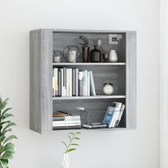 Seinäkaappi harmaa Sonoma 80x33x80 cm tekninen puu hinta ja tiedot | Olohuoneen kaapit ja lipastot | hobbyhall.fi