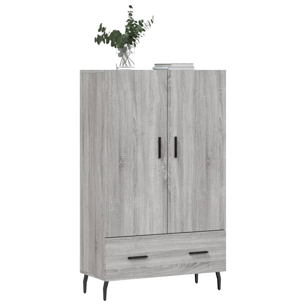 Kaappi harmaa Sonoma 69,5x31x115 cm tekninen puu hinta ja tiedot | Olohuoneen kaapit ja lipastot | hobbyhall.fi