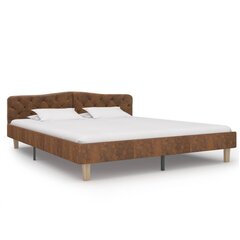 Sängyn runko on päällystetty keinonahalla, 180x200 cm, ruskea hinta ja tiedot | Sängyt | hobbyhall.fi