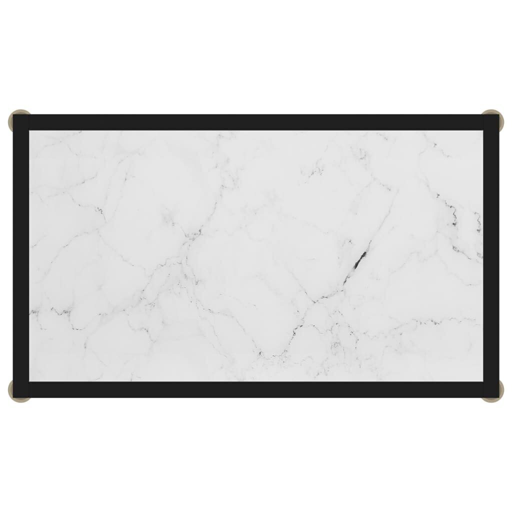 Konsolipöytä valkoinen 60x35x75 cm karkaistu lasi hinta ja tiedot | Sivupöydät | hobbyhall.fi