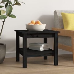 Sohvapöytä musta 45x45x40 cm täysi mänty hinta ja tiedot | Sohvapöydät | hobbyhall.fi