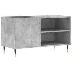 LP-levyjen säilytyskaappi betoninharmaa 85x38x48 cm puu hinta ja tiedot | Olohuoneen kaapit ja lipastot | hobbyhall.fi