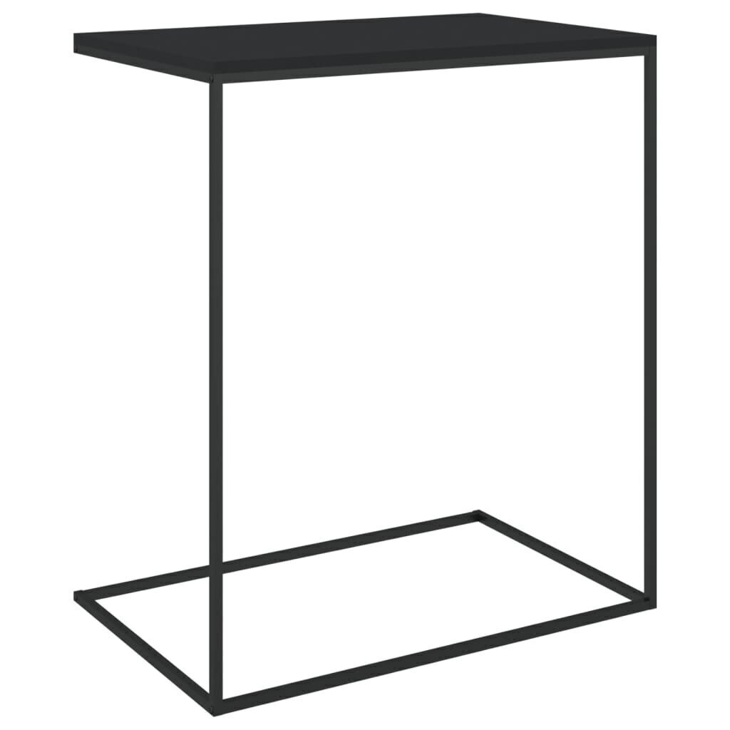 Sivupöytä musta 55x35x66 cm tekninen puu hinta ja tiedot | Sohvapöydät | hobbyhall.fi