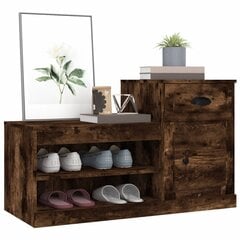 Kenkäkaappi savutammi 100x42x60 cm tekninen puu hinta ja tiedot | Kenkäkaapit ja -hyllyt | hobbyhall.fi