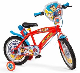 Lasten pyörä Paw Patrol 16", punainen hinta ja tiedot | Polkupyörät | hobbyhall.fi