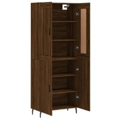 Kaappi ruskea tammi 69,5x34x180 cm tekninen puu hinta ja tiedot | Lipastot | hobbyhall.fi