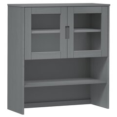 Yläkaappi MOLDE harmaa 90x35x100 cm, täysi mänty hinta ja tiedot | Lipastot | hobbyhall.fi