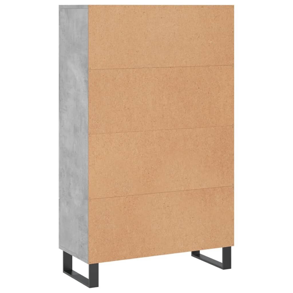 Kaappi betoninharmaa 69,5x31x115 cm tekninen puu hinta ja tiedot | Lipastot | hobbyhall.fi