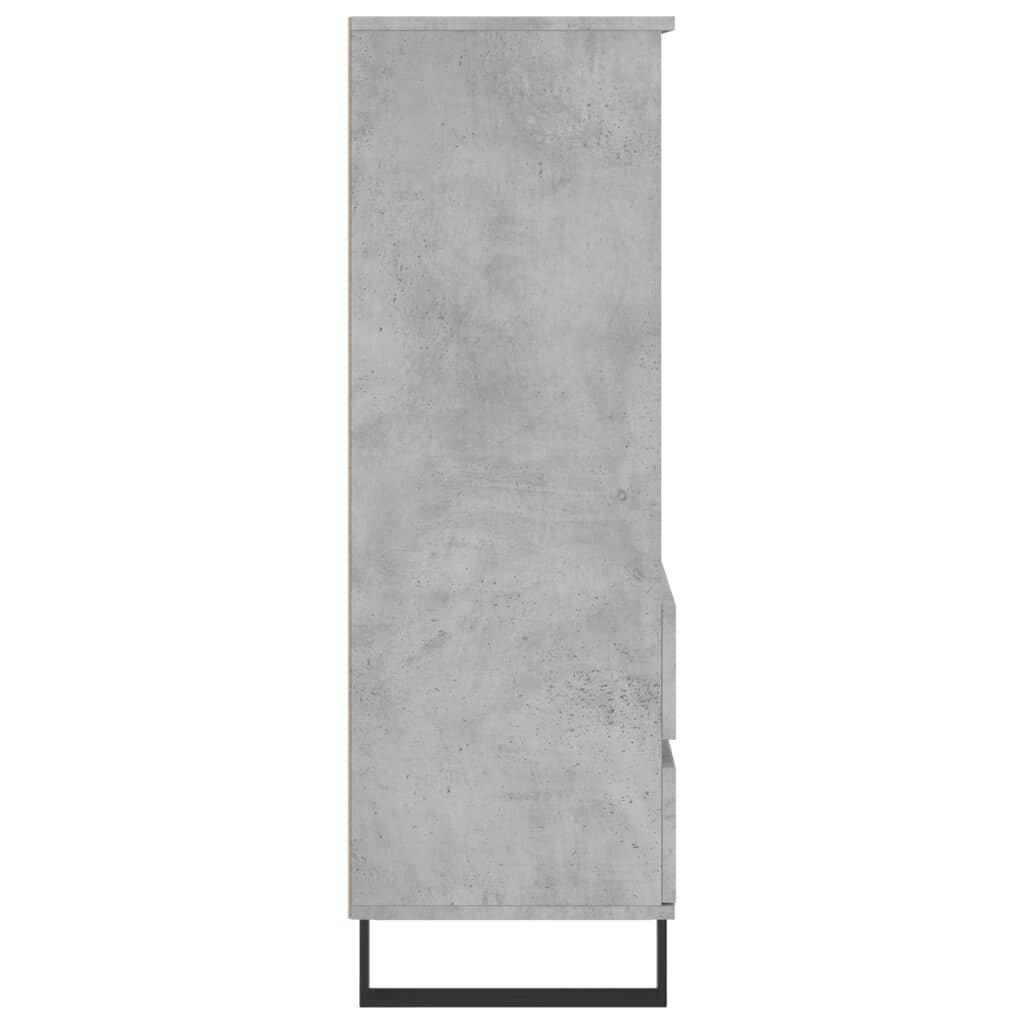 Kaappi betoninharmaa 40x36x110 cm tekninen puu hinta ja tiedot | Lipastot | hobbyhall.fi