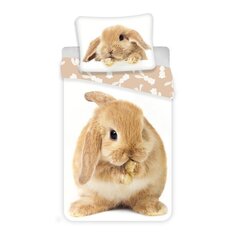 Bunny Brown -pussilakanasetti, 140 x 200 cm + 1 tyynyliina 70 x 90 cm hinta ja tiedot | Vuodevaatteet lapsille | hobbyhall.fi