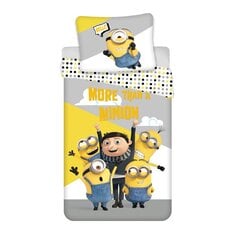 Lasten pussilakanasetti Minions 140 x 200 cm, 2-osainen hinta ja tiedot | Vuodevaatteet lapsille | hobbyhall.fi