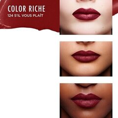 Huulipuna L'Oreal Make Up Color Riche 124-S'il Vous Plait (4,8 g) hinta ja tiedot | Huulipunat, huulikiillot ja huulirasvat | hobbyhall.fi