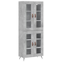 Kaappi betoninharmaa 69,5x34x180 cm tekninen puu hinta ja tiedot | Lipastot | hobbyhall.fi