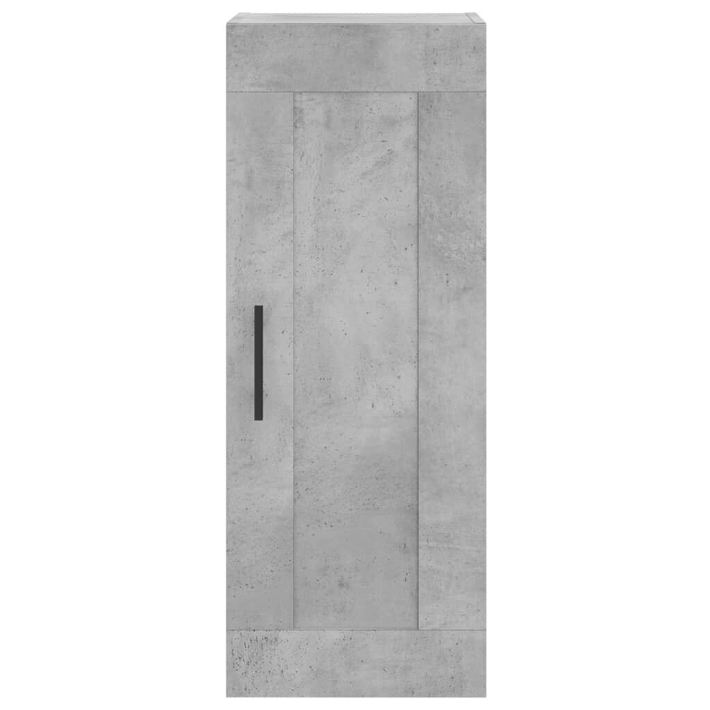 Kaappi betoninharmaa 34,5x34x180 cm tekninen puu hinta ja tiedot | Lipastot | hobbyhall.fi