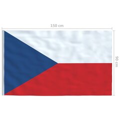 Tšekin lippu 90x150 cm hinta ja tiedot | Liput | hobbyhall.fi