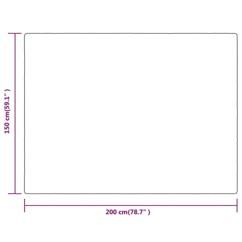 Huopa musta 150x200 cm polyesteri hinta ja tiedot | Päiväpeitot ja huovat | hobbyhall.fi