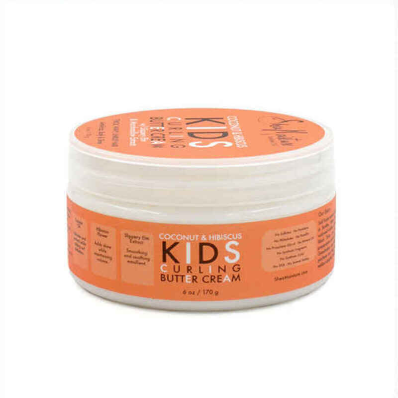 Muotoiluvoide Shea Moisture Coconut &amp; Hibiscus Kids Curl Butter Cream Kiharat hiukset (170 g) hinta ja tiedot | Kampaamotuotteet | hobbyhall.fi