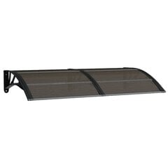 Ovikatos musta 150x80 cm polykarbonaatti hinta ja tiedot | Katokset | hobbyhall.fi