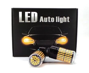 W21W LED-lamput 2x 7440 12-24V CANBUS oranssi PREMIUM hinta ja tiedot | Polttimot | hobbyhall.fi