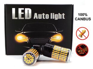 W21W LED-lamput 2x 7440 12-24V CANBUS oranssi PREMIUM hinta ja tiedot | Polttimot | hobbyhall.fi