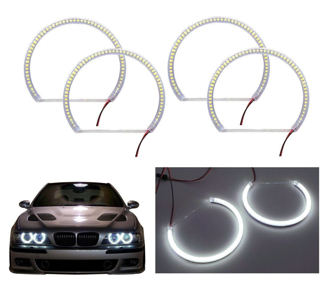 BMW E46 (98-01) LED Angel Eye -renkaiden setti ennen nostoa hinta ja tiedot | Polttimot | hobbyhall.fi