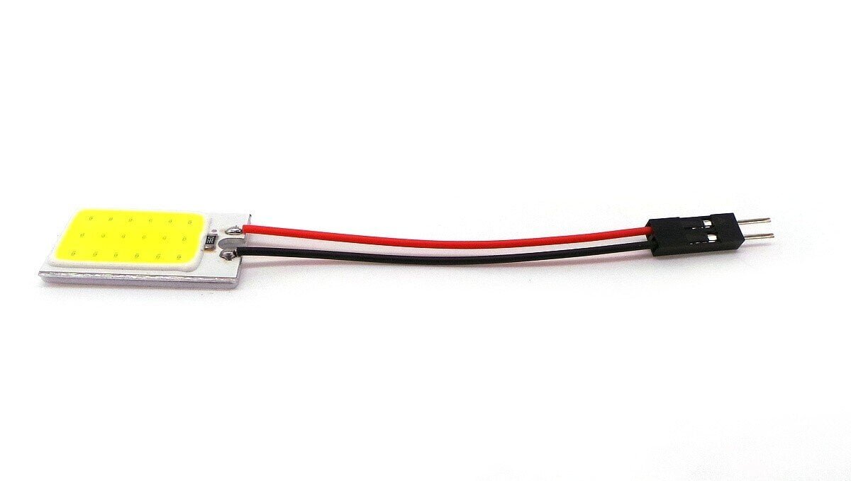 26x16 COB LED-paneeli 12V W5W, C5W, BA9S, T10, SV8.5, T4W 350lm hinta ja tiedot | Polttimot | hobbyhall.fi