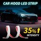 Joustavat päiväajovalot konepellin alla 120cm DRL LED 12V + WOW 120cm DRL LED 12V + WOW hinta ja tiedot | Polttimot | hobbyhall.fi